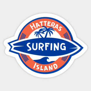 HATTERAS ISLAND SURFING Sticker